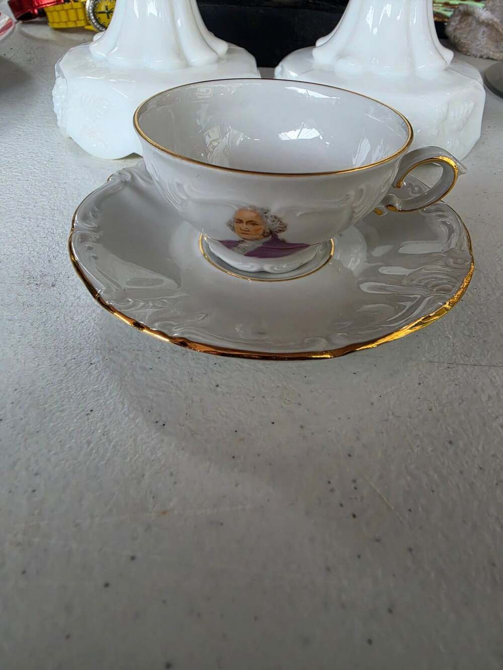 Royal Heidelberg George Washington Demitasse Cup Saucer